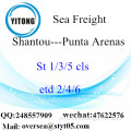 Shantou Port LCL Consolidação Para Punta Arenas